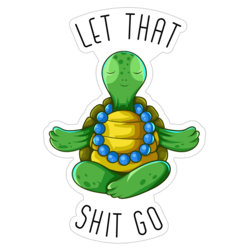 Meditation Turtle Sticker