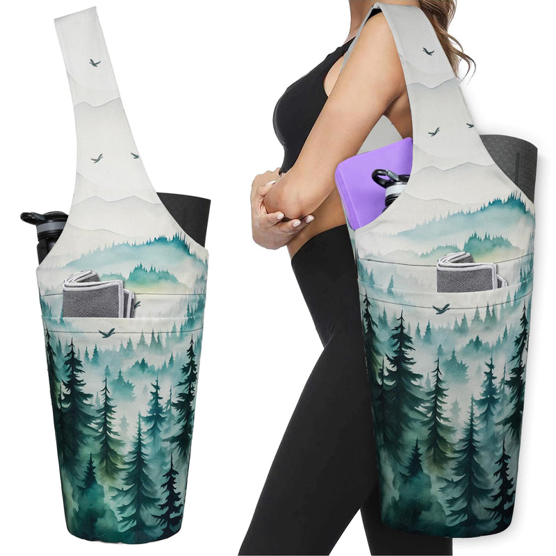 Yoga Mat Bag - Long Tote with Pockets