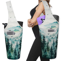 Yoga Mat Bag - Long Tote with Pockets