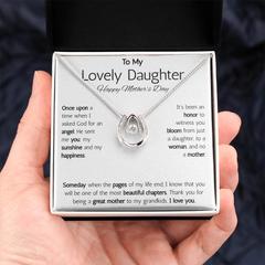 Lucky In Love Necklace - To My Lovely Daughter Happy Mother's Day
