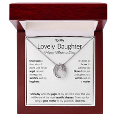 Lucky In Love Necklace - To My Lovely Daughter Happy Mother's Day
