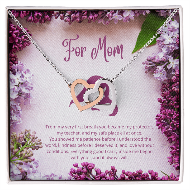 Interlocking Hearts Necklace - For Mom